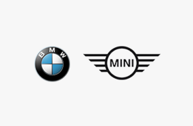 Das Logo von BMW und der Marke Mini.