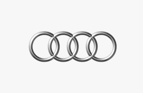 Das Logo von Audi.