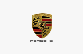 Das Logo von Porsche.